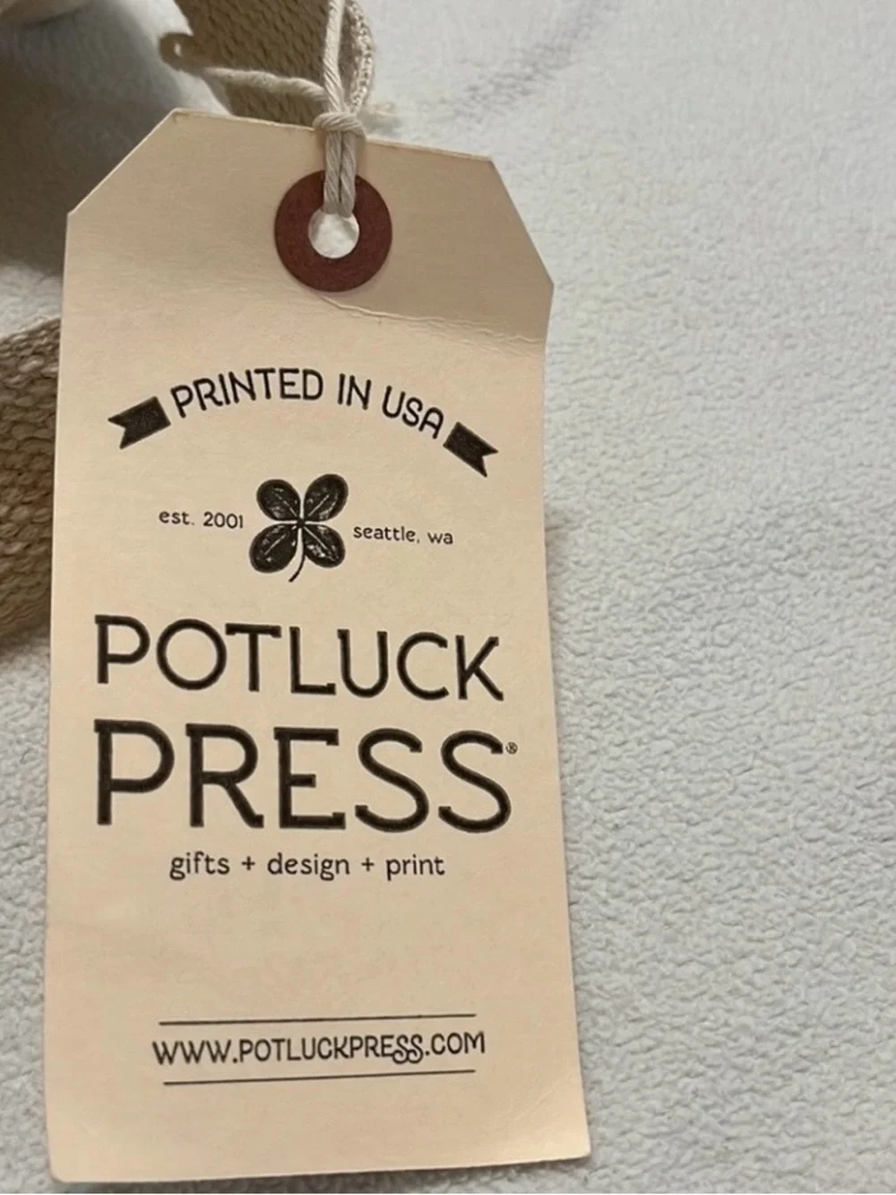 NWT Potluck Press Love From San Francisco Floral Bookcore Canvas Tote Bag